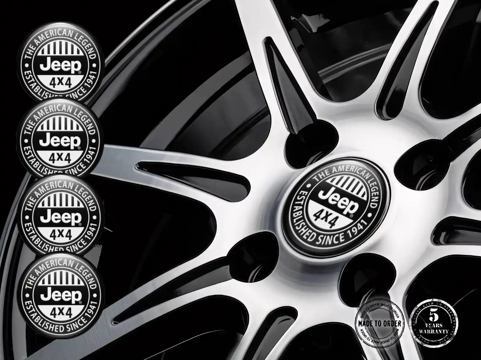 Jeep Calcomanías Bombadas Personalizadas Etiquetas de Autos